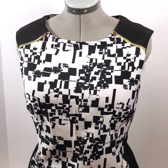 Emma & Michele Dresses & Skirts - Emma and Michele Black White Patterned Dress